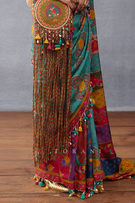 Torani Yellow Tassels, Embroidery Dil Seher Basta Bag Online at Aza Fashions Torani_Yellow Tassels, Embroidery Dil Seher Basta Bag _Online_at_Aza_Fashions