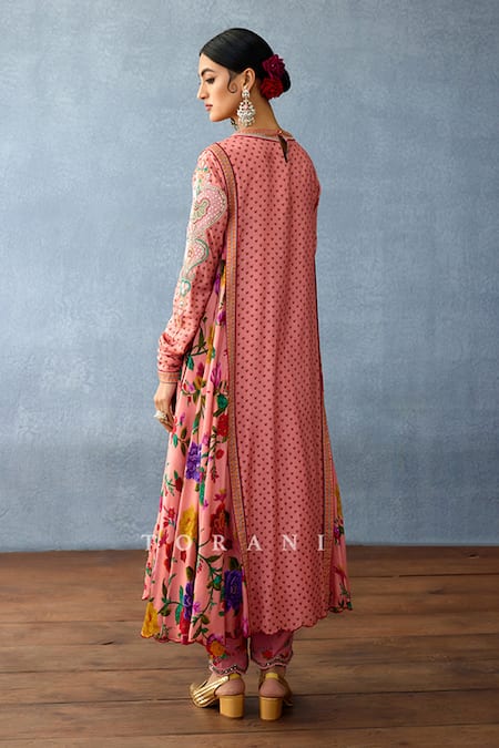 Torani Dil Ruba Sufiya Floral Print Embroidered Kurta Pant Set 