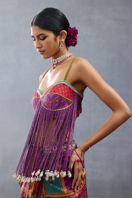 Buy Torani Purple Silk Gota Patti Sweetheart Neck Dil Rang Aziza Fringy Blouse Online at Aza Fashions Buy_Torani_Purple Silk Gota Patti Sweetheart Neck Dil Rang Aziza Fringy Blouse _Online_at_Aza_Fashions