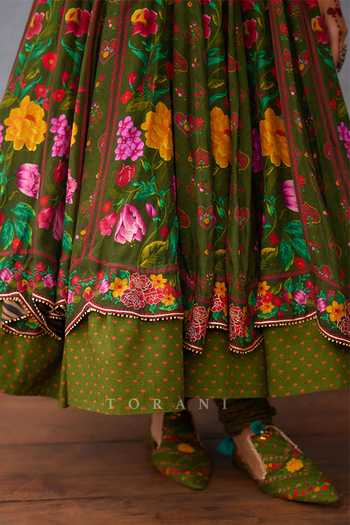 Buy Torani Green Organza, Jersey, Silk Metallic Dil Saaz Asima Gullista Print Anarkali Set Online at Aza Fashions Buy_Torani_Green Organza, Jersey, Silk Metallic Dil Saaz Asima Gullista Print Anarkali Set _Online_at_Aza_Fashions