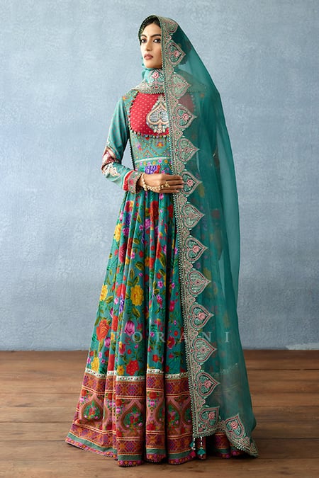 Torani Dil Nawaz Nimat Print Anarkali With Dupatta 