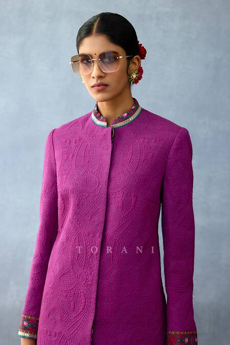 Buy Torani Purple Cotton, Silk Embroidery Dil Kusha Maryam Paisley Pattern Kurta Set Online at Aza Fashions Buy_Torani_Purple Cotton, Silk Embroidery Dil Kusha Maryam Paisley Pattern Kurta Set _Online_at_Aza_Fashions