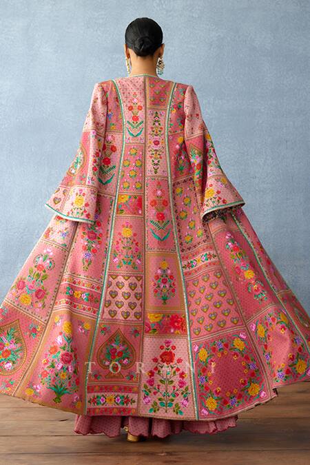 Torani Dil Ruba Akena Printed Jacket Palazzo Set 