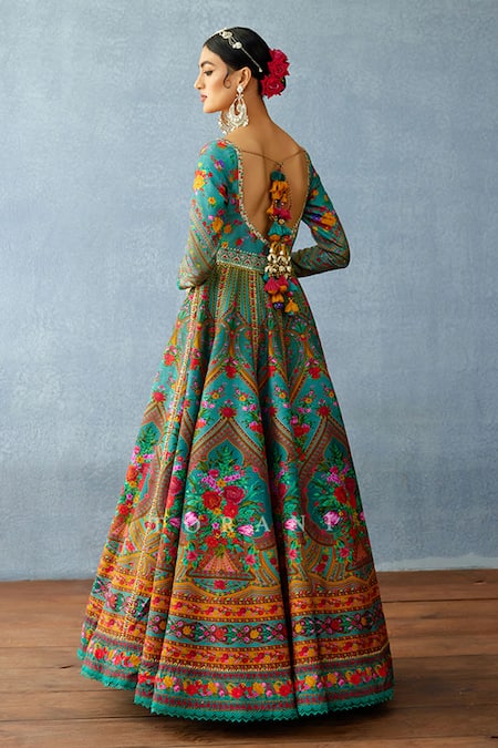 Torani Dil Rang Naila Printed Anarkali With Dupatta 
