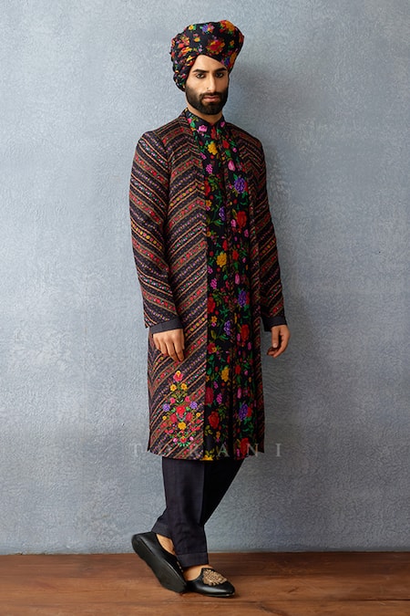 Torani Dil Shaad Naji Print Sherwani Set 