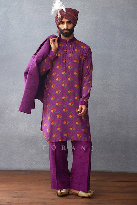 Buy Torani Purple Muslin, Silk Embroidery Dil Kusha Mutaz Embossed Jacket And Kurta Set Online at Aza Fashions Buy_Torani_Purple Muslin, Silk Embroidery Dil Kusha Mutaz Embossed Jacket And Kurta Set _Online_at_Aza_Fashions