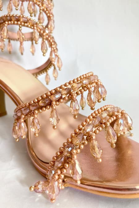 Ciel Chandelier Embellished Spiral Heels 