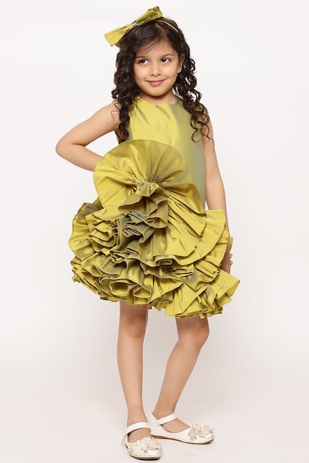 JANYAS CLOSET Ruffled Dream Short Dress 