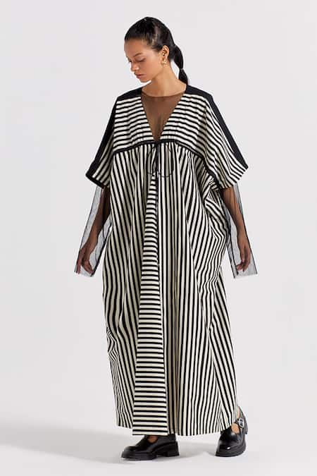 THREE Stripe Pattern Kaftan 