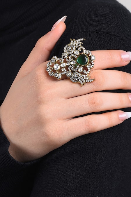 Preeti Mohan Mawya Antique Embellished Ring 