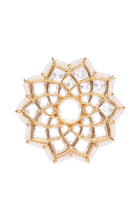 Preeti Mohan Kaushiki Floral Embellished Ring 