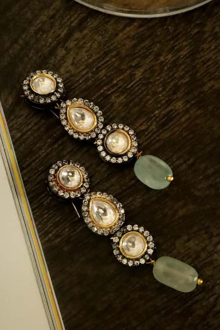 Do Taara Victorian Polki Embellished Earrings 