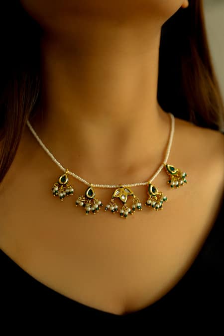 Do Taara Padma Kundan & Pearl Necklace 