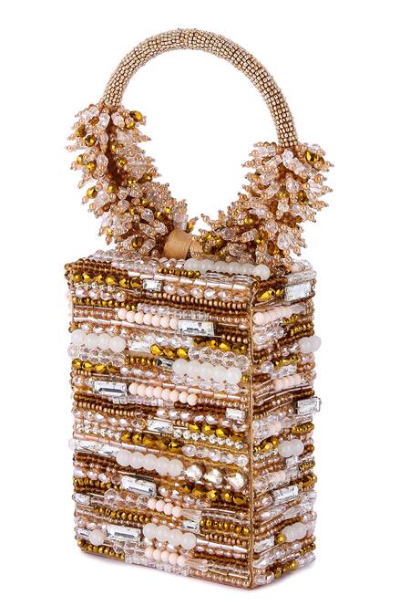 Buy The Purple Sack Gold Crystals, Stones, Beads And Embroidered Clutch Online at Aza Fashions Buy_The Purple Sack_Gold Crystals, Stones, Beads And Embroidered Clutch _Online_at_Aza_Fashions