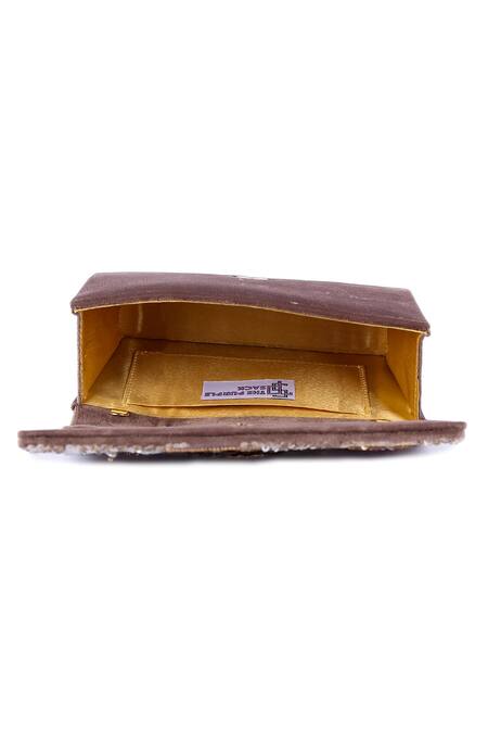 Buy The Purple Sack Purple Sequins, Beads, Embroidery And Thread Clutch Online at Aza Fashions Buy_The Purple Sack_Purple Sequins, Beads, Embroidery And Thread Clutch _Online_at_Aza_Fashions