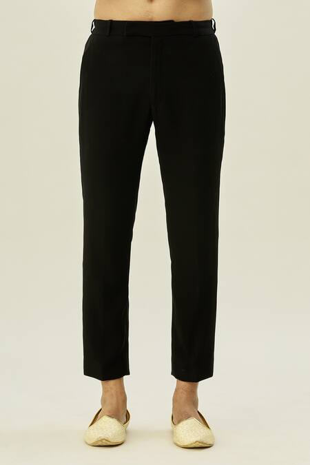 Buy Arihant Rai Sinha Black Polyester, Taffeta Cut Work Cutdana Embroidered Blazer And Pant Set Buy_Arihant Rai Sinha_Black Polyester, Taffeta Cut Work Cutdana Embroidered Blazer And Pant Set