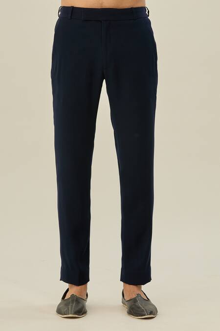 Arihant Rai Sinha_Black Polyester, Taffeta, Cotton Cut Work Cutdana Blazer And Pant Set_Online_at_Aza_Fashions