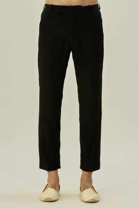 Shop Arihant Rai Sinha Black Polyester, Taffeta Cut Work, Embroidery Thread Blazer And Pant Set Online at Aza Fashions Shop_Arihant Rai Sinha_Black Polyester, Taffeta Cut Work, Embroidery Thread Blazer And Pant Set_Online_at_Aza_Fashions