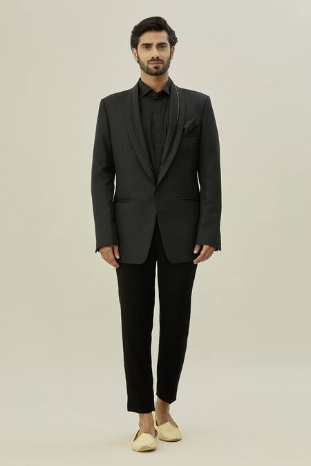 Arihant Rai Sinha Grey Polyester, Silk Cut Work Embroidered Blazer And Pant Set Online at Aza Fashions Arihant Rai Sinha_Grey Polyester, Silk Cut Work Embroidered Blazer And Pant Set_Online_at_Aza_Fashions