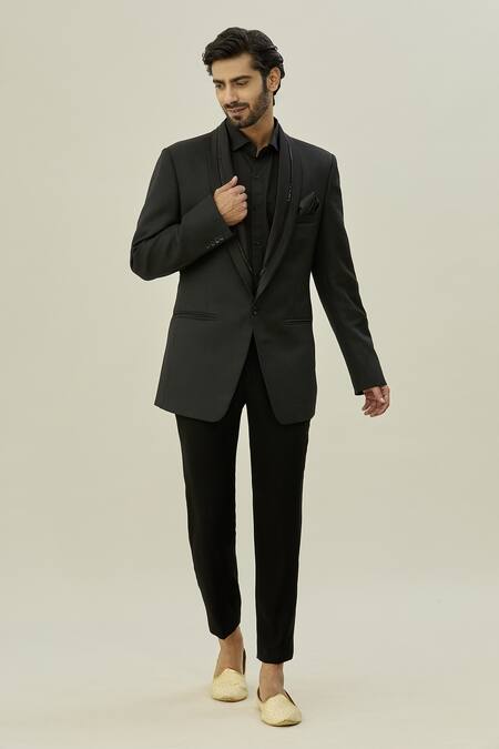 Buy Arihant Rai Sinha Grey Polyester, Silk Cut Work Embroidered Blazer And Pant Set Online at Aza Fashions Buy_Arihant Rai Sinha_Grey Polyester, Silk Cut Work Embroidered Blazer And Pant Set_Online_at_Aza_Fashions