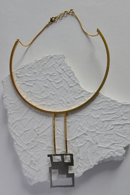 DE'ANMA La Niut Brass Choker Necklace 