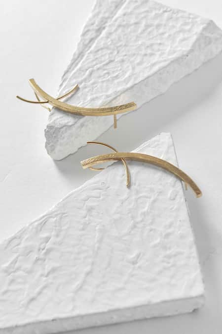 DE'Anma Gold Plated Isa Ear Cuffs Online at Aza Fashions DE'Anma_Gold Plated Isa Ear Cuffs _Online_at_Aza_Fashions