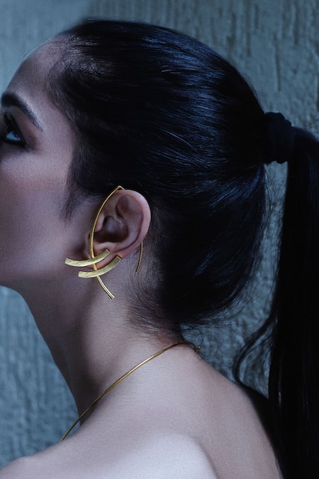 De'anma Tumo Abstract Ear Cuffs 