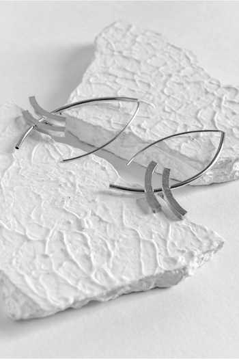 DE'Anma_Silver Plated Tumo Ear Cuffs _Online_at_Aza_Fashions