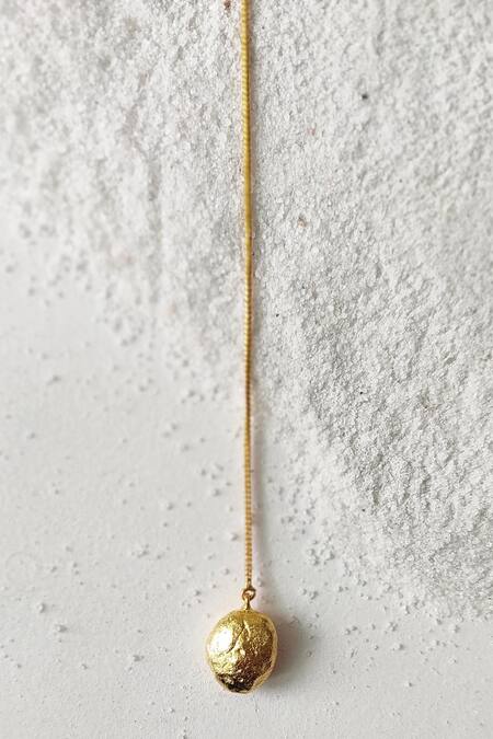 DE'Anma_Gold Plated Lia Abstract Charm Necklace _Online_at_Aza_Fashions