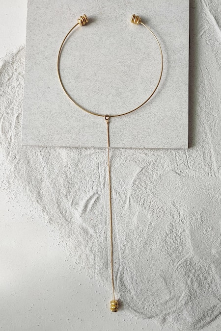 DE'Anma Luna Abstract Charm Necklace 