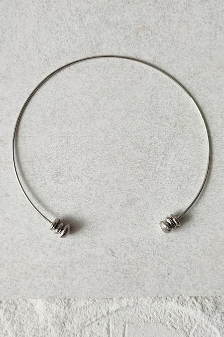 DE'Anma Luna Abstract Shaped Charm Necklace 