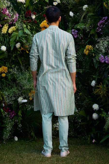 Shyam Narayan Prasad Abstract Print Kurta & Trouser Set 