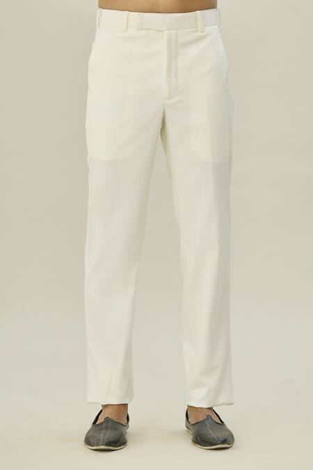 Arihant Rai Sinha Grey Polyester, Silk Cut Work Embroidered Blazer And Pant Set at Aza Fashions Arihant Rai Sinha_Grey Polyester, Silk Cut Work Embroidered Blazer And Pant Set_at_Aza_Fashions