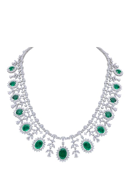 DIOSA PARIS JEWELLERY Swarovski Zirconia Embellished Necklace 