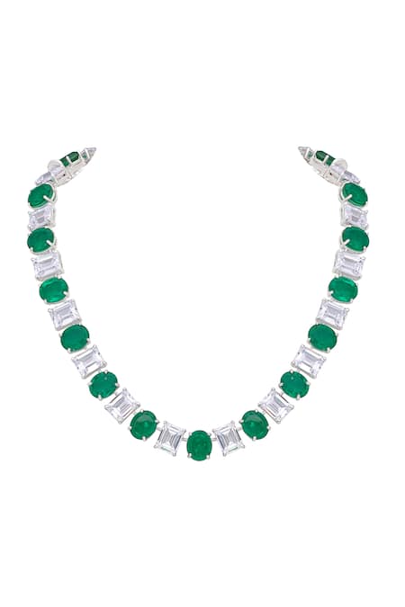 Diosa Paris Jewellery Swarovski Zirconia Embellished Necklace 