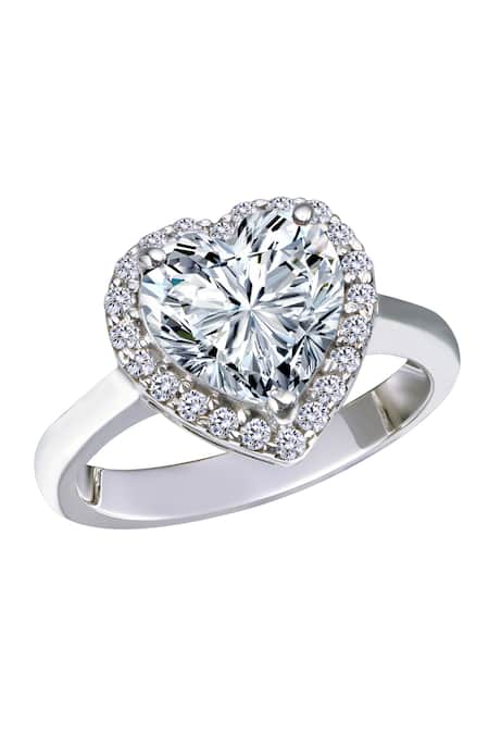 Diosa Paris Jewellery Heart Shaped Solitaire Ring 