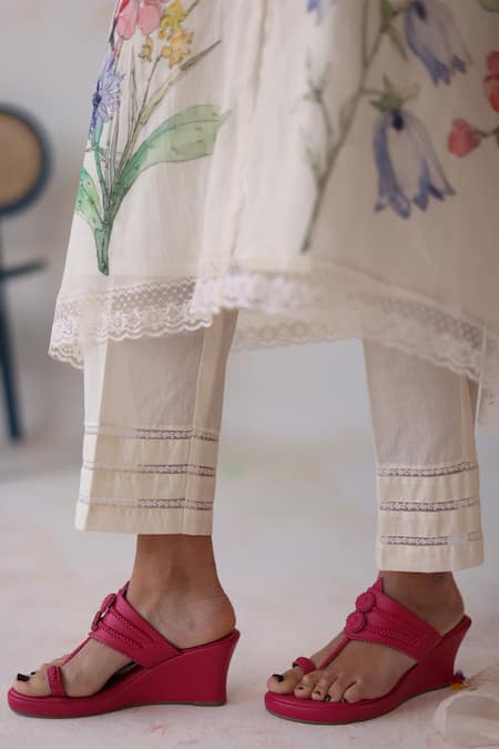 Buy Begum Ivory Silk, Cotton, Beads, Embroidery Amaltas Hand Kurta Set Online at Aza Fashions Buy_Begum_Ivory Silk, Cotton, Beads, Embroidery Amaltas Hand Kurta Set _Online_at_Aza_Fashions