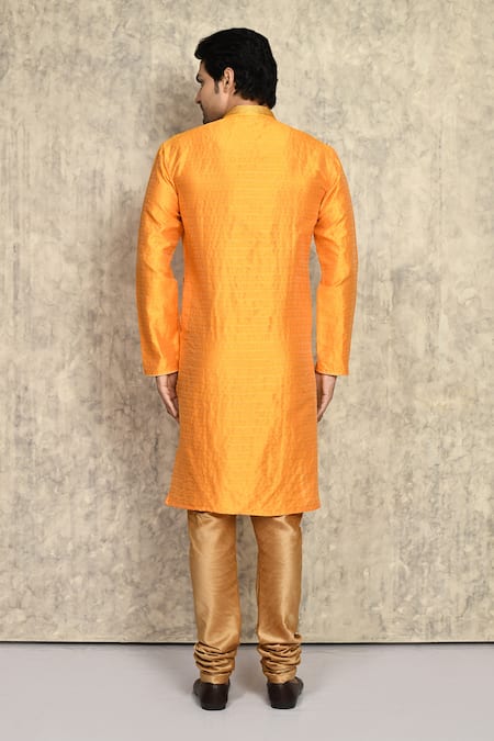Arihant Rai Sinha Straight Woven Kurta & Churidar Set 