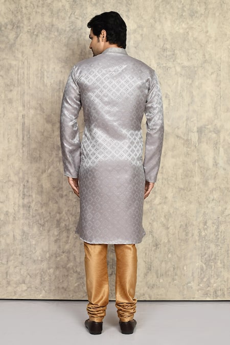 Arihant Rai Sinha Woven Straight Kurta With Churidar 
