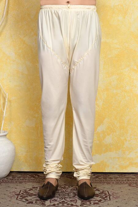 Arihant Rai Sinha_Blue Cotton, Silk Embroidery Placement Kurta Set _Online_at_Aza_Fashions