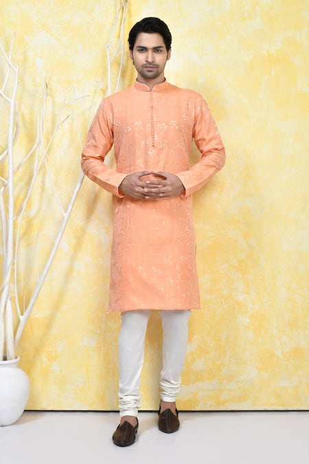 Arihant Rai Sinha Fleur Resham Woven Kurta Set 