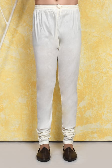 Arihant Rai Sinha_Yellow Cotton Embroidery Florence Circlet Resham Kurta Set _Online_at_Aza_Fashions