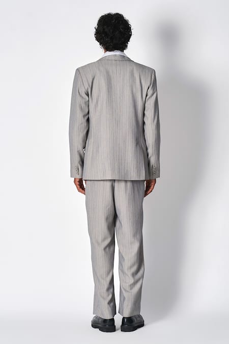 431-88 By Shweta Kapur Stripe Pattern Blazer 