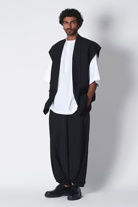 431-88 By Shweta Kapur Button Down Mandarin Collar Shirt 