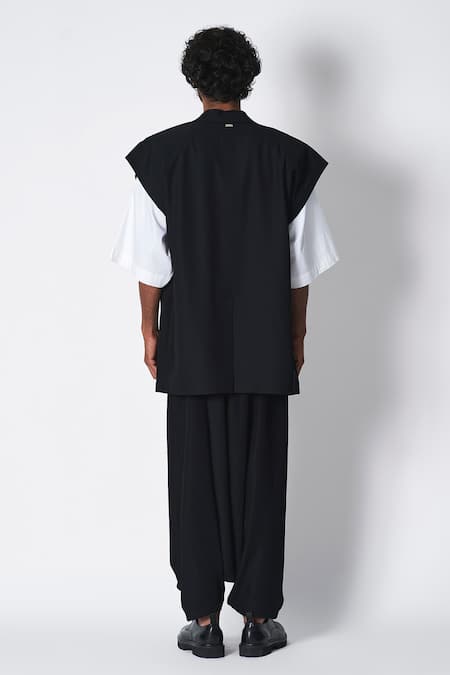 431-88 By Shweta Kapur Button Down Mandarin Collar Shirt 