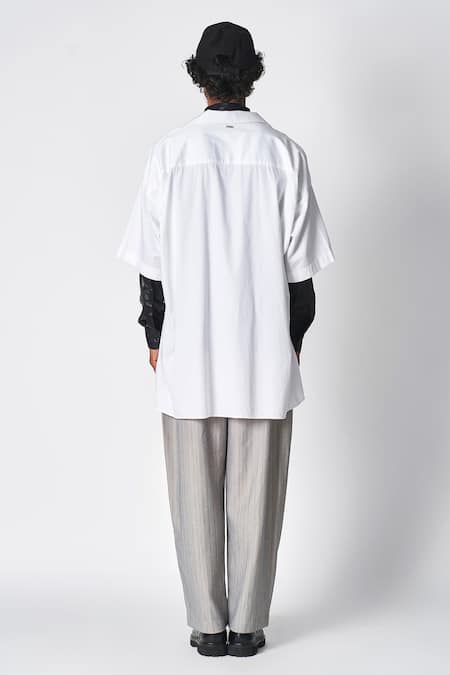 431-88 By Shweta Kapur Cass Pleated Striped Pant 