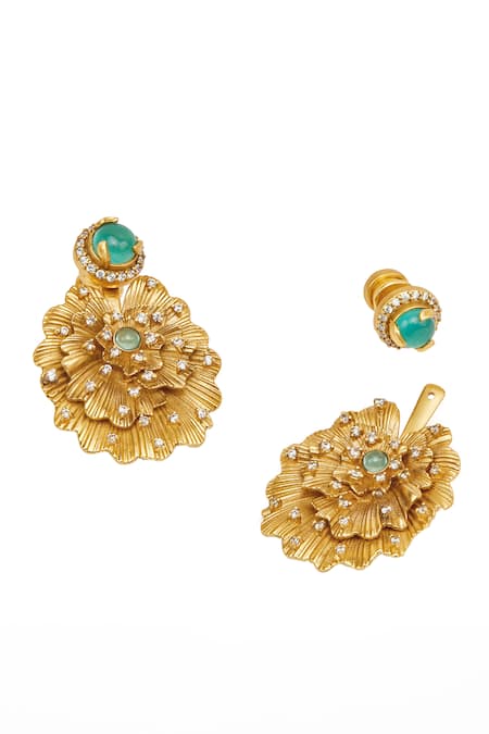Aulerth X JJ Valaya Odeta Detachable Embellished Earrings 