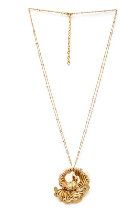 Aulerth X JJ Valaya Odeta Embellished Pendant Necklace 