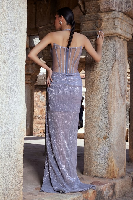 Kamaali Couture Lucia Bralette Cut Corset Dress 