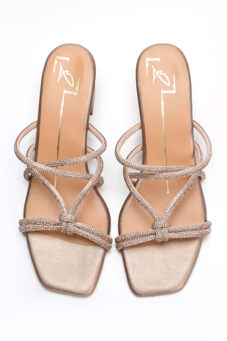 Nidhi Bhandari Swarovski Crystal Embellished Strappy Heels 